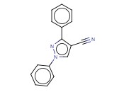 1,3-<span class='lighter'>DIPHENYL</span>-1H-PYRAZOLE-4-CARBONITRILE