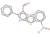 <span class='lighter'>8-NITRO-2-PHENYLIMIDAZO</span>[<span class='lighter'>2,1-B</span>]<span class='lighter'>BENZOTHIAZOLE-3-CARBOXALDEHYDE</span>
