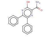 3-HYDROXY-5,6-<span class='lighter'>DIPHENYL</span>-2-PYRAZINECARBOXAMIDE