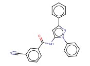 3-<span class='lighter'>氰</span><span class='lighter'>基</span>-N-(1,3-二苯基吡唑-5-<span class='lighter'>基</span>)<span class='lighter'>苯</span>甲酰胺