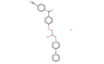 1-(3-(4-(4-CYANOBENZOYL)PHENOXY)-2-HYDROXYPROPYL)-4-PHENYLPYRIDINIUM CHLORIDE
