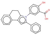 5-(4,5-二氢-2-苯基-3H-苯并[e]吲哚-3-基)<span class='lighter'>水杨酸</span>