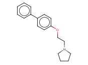 1 - [2 - （联苯-4 - 基氧基）乙基]<span class='lighter'>吡咯烷</span>