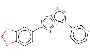 3-(1,3-BENZODIOXOL-5-YL)-6-PHENYLTHIAZOLO(3,2-B)(1,2,4)TRIAZOLE