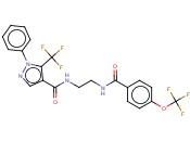 1-苯基-N-[2-[[4-(<span class='lighter'>三</span><span class='lighter'>氟</span><span class='lighter'>甲</span><span class='lighter'>氧基</span>)<span class='lighter'>苯</span><span class='lighter'>甲</span>酰]氨基]乙基]-5-(<span class='lighter'>三</span><span class='lighter'>氟</span>甲基)-1H-吡唑-4-甲酰胺