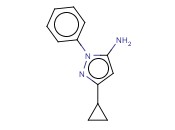 3-CYCLOPROPYL-1-PHENYL-1H-<span class='lighter'>PYRAZOL-5-AMINE</span>