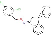 3,3-[SPIRO-2-ADAMANTYL]-1-<span class='lighter'>INDANONE</span>-O'-(2,4-DICHLOROBENZYL)OXIME