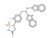 5-[4-[(2S)-2-(1H-<span class='lighter'>苯并咪唑</span>-2-基)-2-(2-苯并噻唑氨基)乙基]-2-<span class='lighter'>氟</span>苯基]-3-异噻唑烷酮 1,1-二氧化物