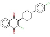 反式-2-氯-3-[4-(4-氯苯基)<span class='lighter'>环己基</span>]-1,4-萘二<span class='lighter'>酮</span>