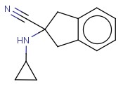 2-(CYCLOPROPYLAMINO)-2,3-DIHYDRO-1H-<span class='lighter'>INDENE</span>-2-CARBONITRILE