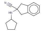 2-(CYCLOPENTYLAMINO)-2,3-DIHYDRO-1H-<span class='lighter'>INDENE</span>-2-CARBONITRILE
