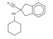 2-(CYCLOHEXYLAMINO)-2,3-DIHYDRO-1H-<span class='lighter'>INDENE</span>-2-CARBONITRILE