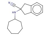 2-(CYCLOHEPTYLAMINO)-2,3-DIHYDRO-1H-<span class='lighter'>INDENE</span>-2-CARBONITRILE