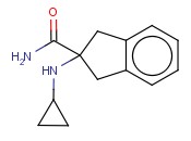2-(CYCLOPROPYLAMINO)-2,3-DIHYDRO-1H-<span class='lighter'>INDENE</span>-2-CARBOXAMIDE