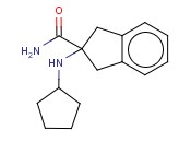 2-(CYCLOPENTYLAMINO)-2,3-DIHYDRO-1H-<span class='lighter'>INDENE</span>-2-CARBOXAMIDE