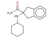 2-(CYCLOHEXYLAMINO)-2,3-DIHYDRO-1H-<span class='lighter'>INDENE</span>-2-CARBOXAMIDE
