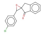 2-(4-CHLOROPHENYL)SPIRO[OXIRANE3,2'-(1'-<span class='lighter'>INDANONE</span>)]