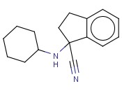 1-(CYCLOHEXYLAMINO)-2,3-DIHYDRO-1H-<span class='lighter'>INDENE</span>-1-CARBONITRILE