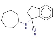 1-(CYCLOHEPTYLAMINO)-2,3-DIHYDRO-1H-<span class='lighter'>INDENE</span>-1-CARBONITRILE