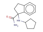 1-(CYCLOPENTYLAMINO)-2,3-DIHYDRO-1H-<span class='lighter'>INDENE</span>-1-CARBOXAMIDE