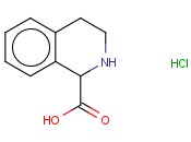 <span class='lighter'>1,2,3,4-TETRAHYDRO-1-ISOQUINOLINECARBOXYLIC</span> ACID <span class='lighter'>HYDROCHLORIDE</span>