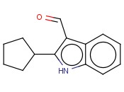 <span class='lighter'>1H-INDOLE-3-CARBOXALDEHYDE</span>,<span class='lighter'>2-CYCLOPENTYL-</span>