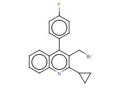 3-<span class='lighter'>溴</span>甲基-2-环丙基-4-(4'-氟苯基)<span class='lighter'>喹啉</span>
