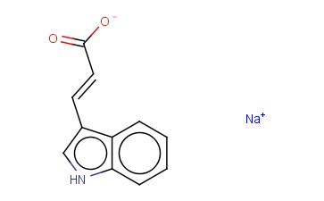 <span class='lighter'>反式</span><span class='lighter'>吲哚</span>-3-<span class='lighter'>丙烯酸钠</span>
