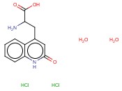 2-AMINO-3-(2-QUINOLON-4-<span class='lighter'>YL</span>)<span class='lighter'>PROPIONIC</span> ACID HYDROCHLORIDE DIHYDRATE
