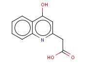 4-<span class='lighter'>HYDROXYQUINOLINE</span>-2-ACETIC ACID