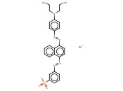 <span class='lighter'>间</span>-[[4-[[对-[双(2-羟乙基)<span class='lighter'>氨基</span>]苯基]偶氮基]-1-萘基]偶氮基]苯磺酸钠