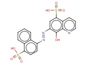 8-<span class='lighter'>羟基</span>-7-((4-磺酸基-1-萘)偶氮)<span class='lighter'>喹啉</span>-5-磺酸