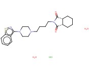 N-{4-[4-(1,2-<span class='lighter'>苯</span>并噻唑-3-基)-1-哌嗪]丁基}环己-1,2-<span class='lighter'>二</span>甲<span class='lighter'>酰</span><span class='lighter'>亚胺</span>盐酸盐