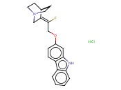 9H-咔唑，2-[（2E）-2-（1-<span class='lighter'>氮</span><span class='lighter'>杂</span>双环[2.2.2]辛-3-亚基）-2-氟乙<span class='lighter'>氧基</span>]-，一<span class='lighter'>盐酸盐</span>