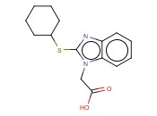 [2-（环己基硫代）-1H-<span class='lighter'>苯并咪唑</span>-1-基]乙酸