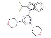 2-(2-二<span class='lighter'>氟</span>甲基<span class='lighter'>苯并咪唑</span>-1-基)-4,6-二吗啉基-1,3,5-三嗪
