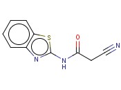 <span class='lighter'>ACETAMIDE</span>, <span class='lighter'>N-2-BENZOTHIAZOLYL-2-CYANO-</span>