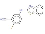 5-[(1,3-BENZOTHIAZOL-2-YL)AMINO]-<span class='lighter'>2-FLUOROBENZONITRILE</span>