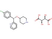 2-[(S)-(4-CHLOROPHENYL)(4-PIPERIDINYLOXY)METHYL]-PYRIDINE L-<span class='lighter'>TARTRATE</span>