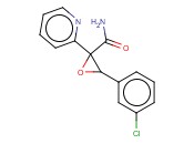 3-(3-CHLOROPHENYL)-2-(<span class='lighter'>2-PYRIDYL</span>)OXIRANE-2-CARBOXAMIDE