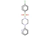 4-CHLORO-1-((4-(<span class='lighter'>2-PYRIDYL</span>)PIPERAZINYL)SULFONYL)BENZENE