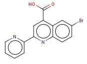 6-BROMO-2-<span class='lighter'>PYRIDIN-2-YL</span>-QUINOLINE-4-CARBOXYLIC ACID