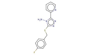 3-((4-FLUOROBENZYL)THIO)-5-(2-PYRIDINYL)-4H-1,2,4-TRIAZOL-4-YLAMINE