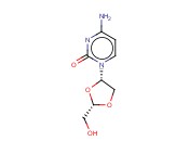 4-<span class='lighter'>氨基</span>-1-[(2S)-2-(羟甲基)-1,3-二氧杂环戊-4-基]<span class='lighter'>嘧啶</span>-2-酮