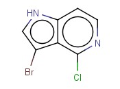 <span class='lighter'>1H-PYRROLO</span>[<span class='lighter'>3,2-C</span>]<span class='lighter'>PYRIDINE</span>, <span class='lighter'>3-BROMO-4-CHLORO-</span>