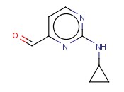 2-CYCLOPROPYLAMINO-<span class='lighter'>PYRIMIDINE-4-CARBALDEHYDE</span>