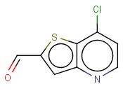 7-<span class='lighter'>CHLORO</span>-THIENO[<span class='lighter'>3,2</span>-B]<span class='lighter'>PYRIDINE</span>-2-CARBOXALDEHYDE