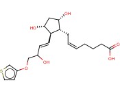7-[3,5-二羟基-2-[3-羟基-4-(3-<span class='lighter'>噻吩</span>氧基)-1-丁烯<span class='lighter'>基</span>]环戊基]-5-庚烯酸