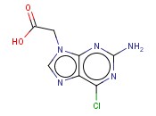 2-氨基-6-<span class='lighter'>氯</span>-9H-<span class='lighter'>嘌呤</span>-9-乙酸